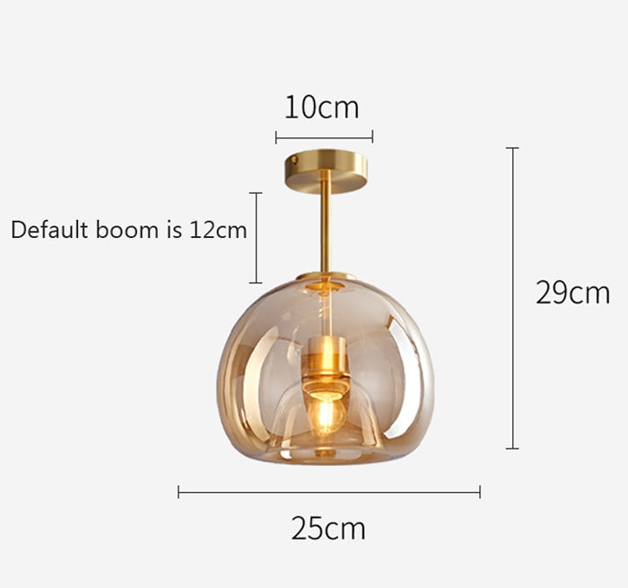 Vintage Bubble Glass Ceiling Light -