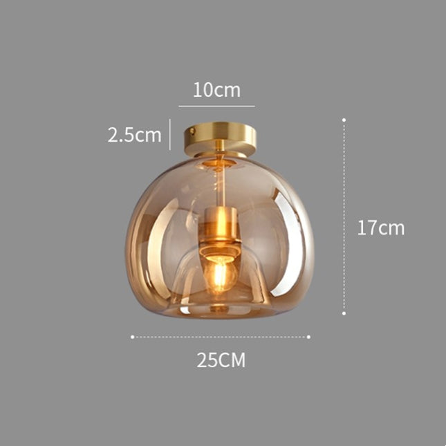 Vintage Bubble Glass Ceiling Light -