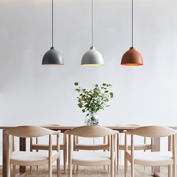 Resin Bowl Pendant Lamp -