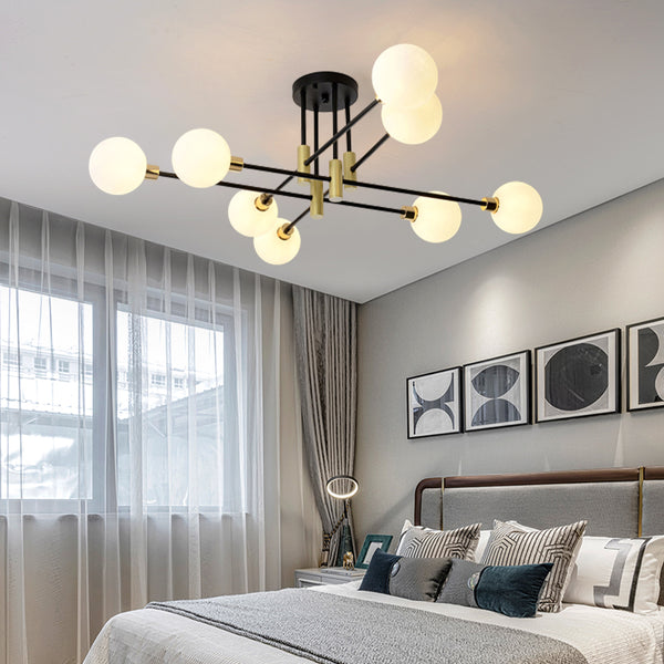 Nordic Milk White Ceiling Lamp Luxury Chandelier For Bedroom