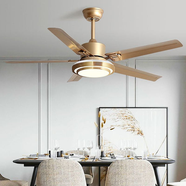 Metal Ceiling Fans with Lights with Remote Control