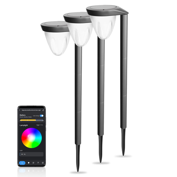 Zalap Smart RGBW Solar Ground Plug-in Light