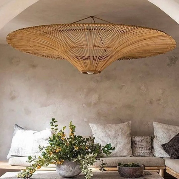 Large Modern Rattan Pendant Light Ceiling Lampshade