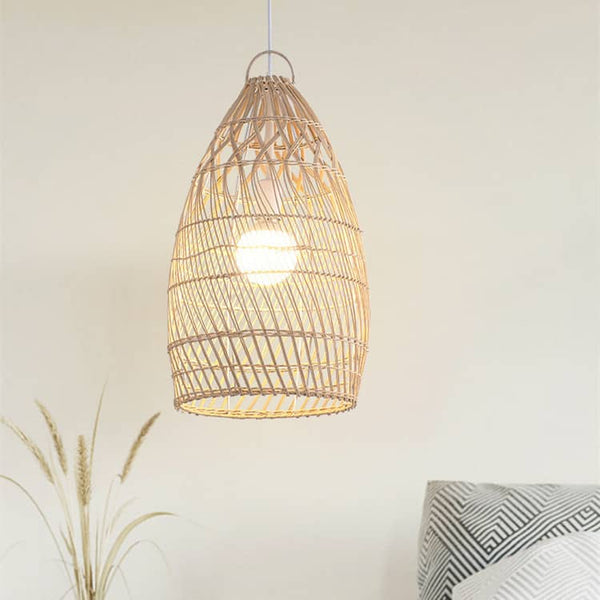 Boho Handmade Rattan Creative Bedroom Pendant