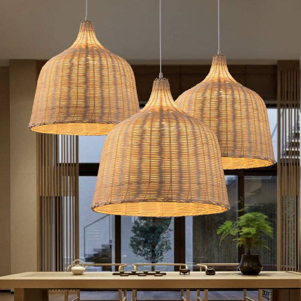 Creative Rattan Bedroom Dining Pendant Lampshade