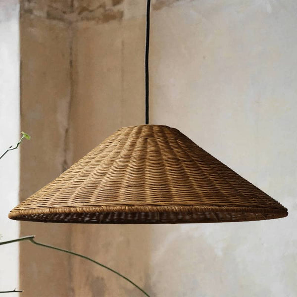 Japanese Retro Wabi-sabi Restaurant Rattan Pendant