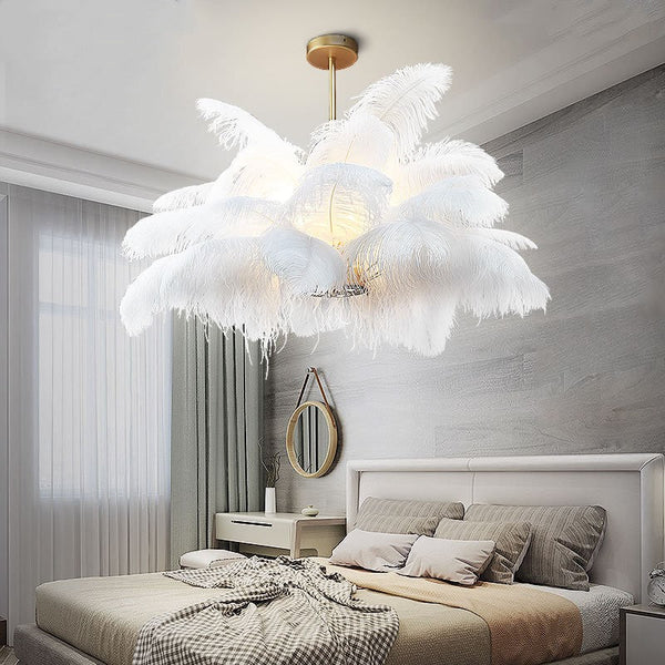 Modern Luxury Romantic Ins Style Feather Chandelier