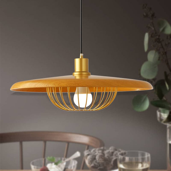 Modern Nordic Wood Pendant Lamp Shade