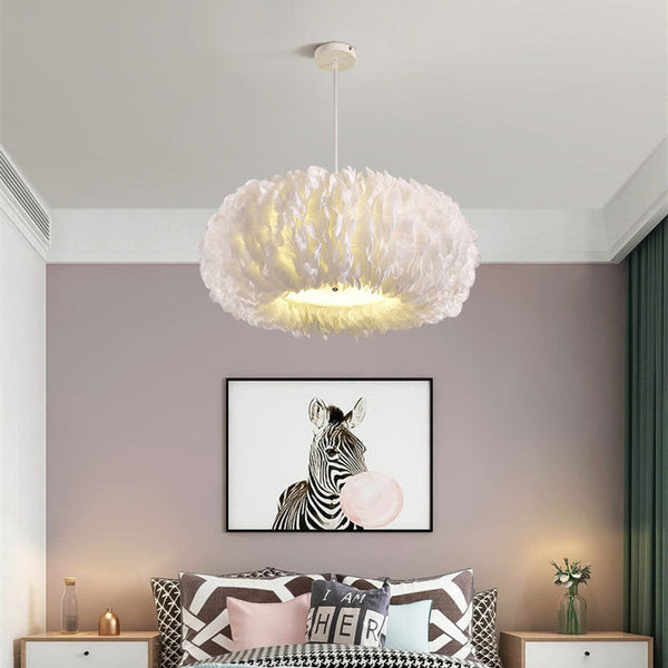 Nordic Ins Modern Creative Feather Chandelier