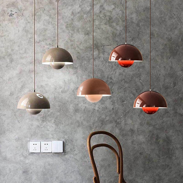 Nordic Mid-century Modern Flower Pot Pendant Light For Bedroom